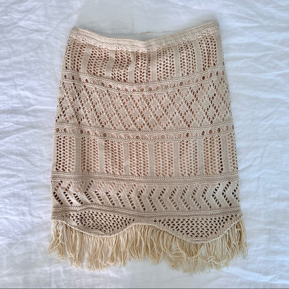 HOUSE OF HARLOW X REVOLVE Jan Crochet Off The shoulder Bell Sleeve Top & Skirt - Picture 7 of 10